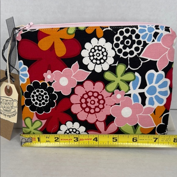 Handmade Floral Patterned Women's Cosmetic Bag lot M4 - Picture 4 of 5